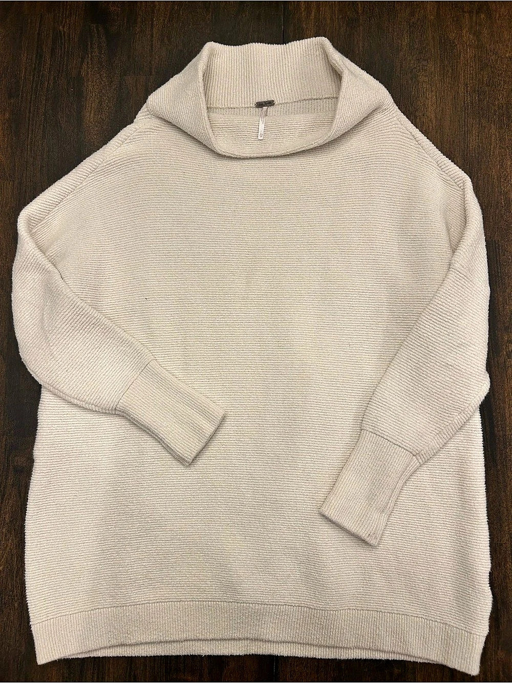 Free People Ottoman Slouchy Tunic Sweater in Cream Size XS